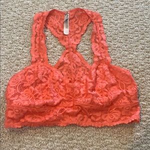 Free people coral Bralette